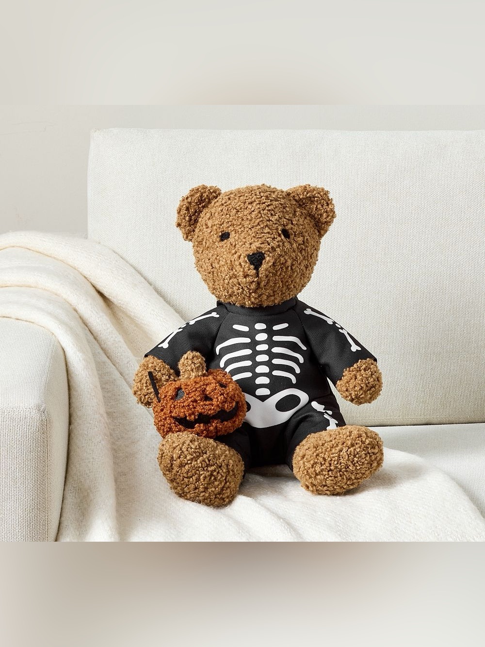 Pottery Barn Theo Teddy Trick-Or-Treat Pillow NEW